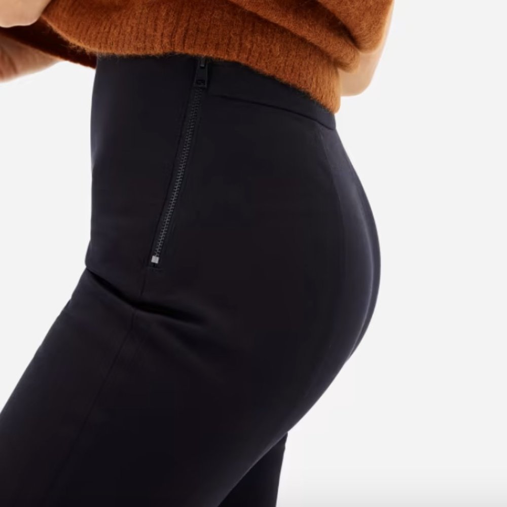 EVERLANE The Side-Zip Stretch Cotton Pant